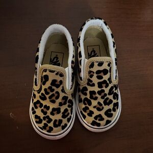 Vans Leopard Print Toddler Slip-On Shoes